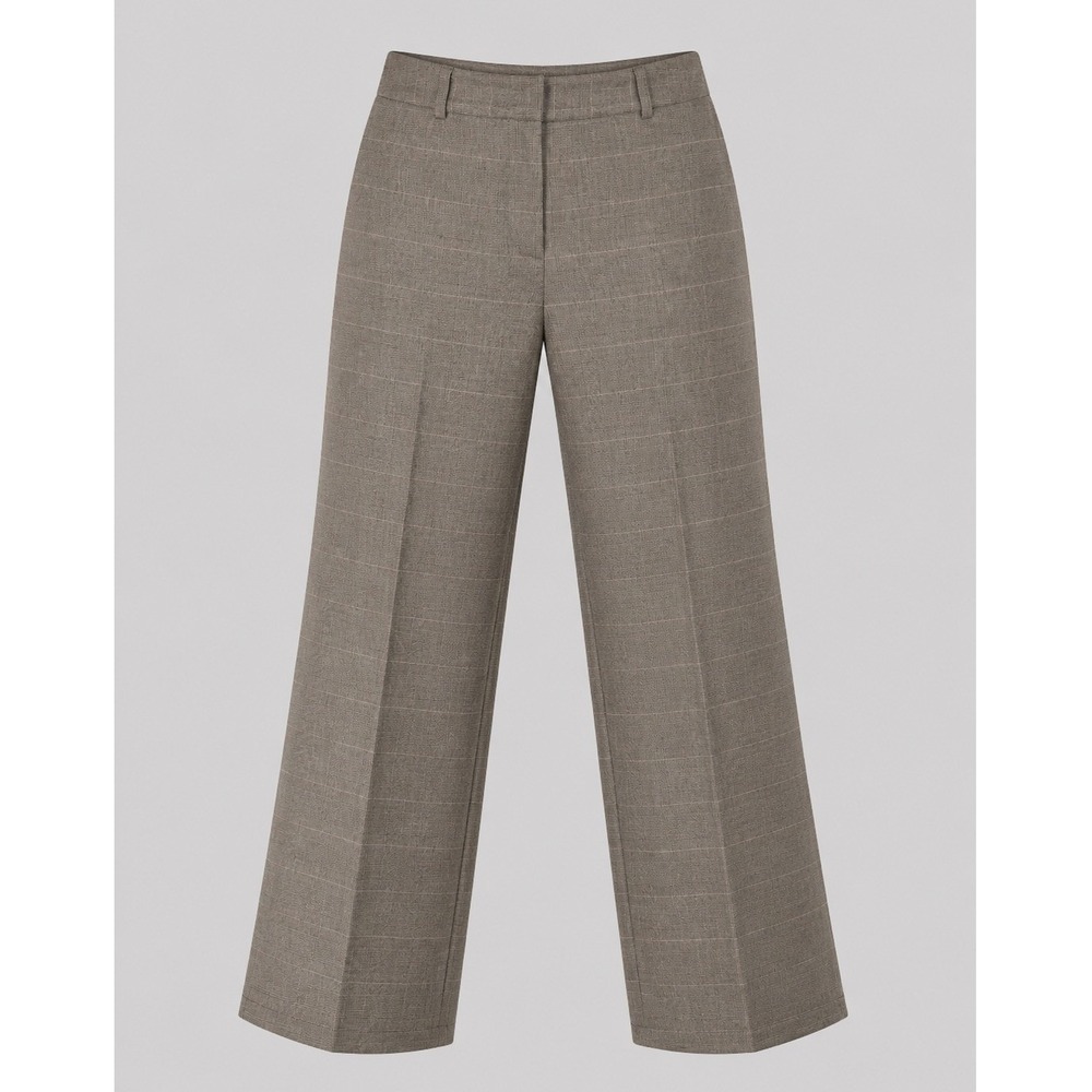 Vintage‎ Style & Co Petite Plaid Dress Pants Brown Stretch Career Slacks 6P Y2K